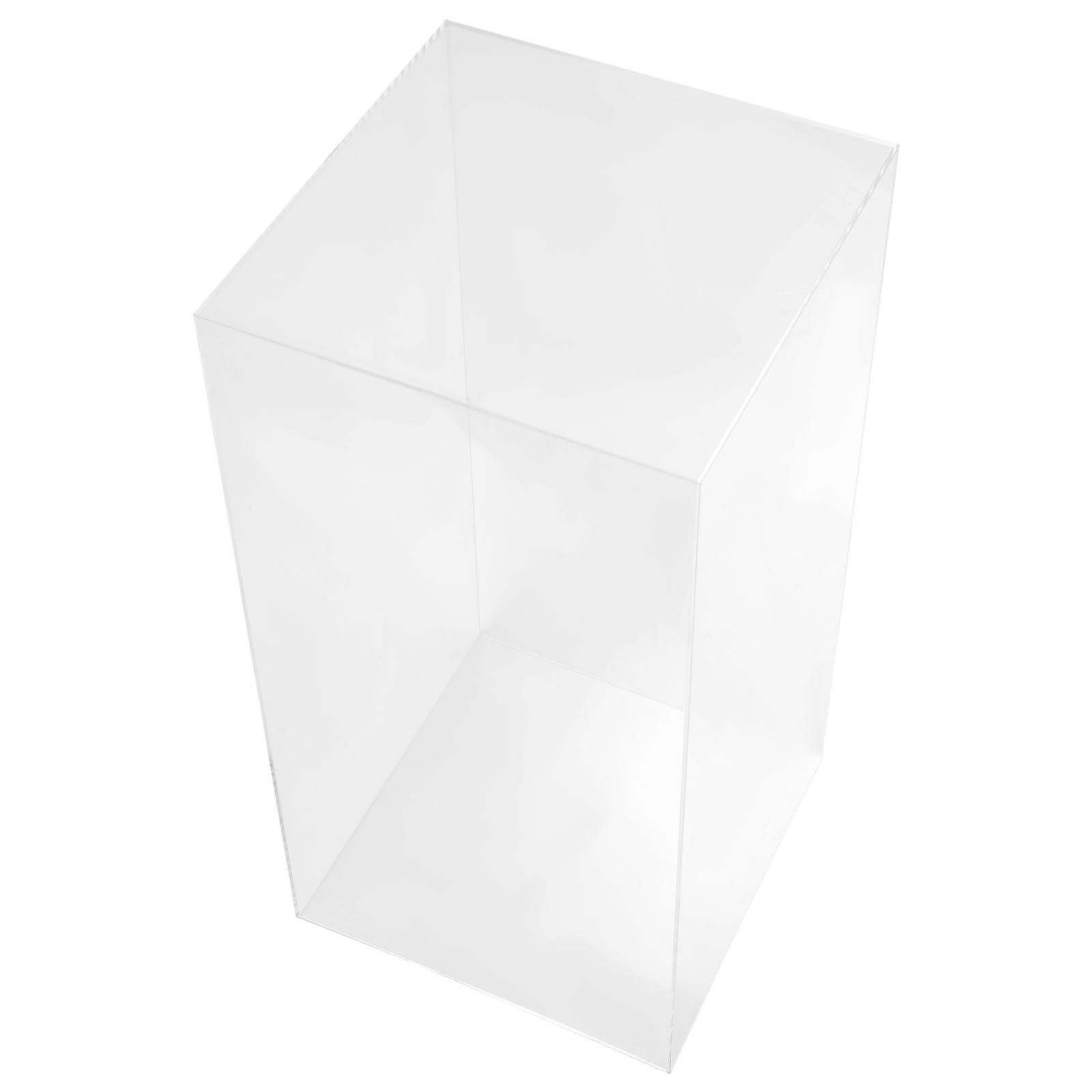 Vetrina in acrilico, grande, 60 x 30 cm, chiusura trasparente, antipolvere, per modelli, statuette