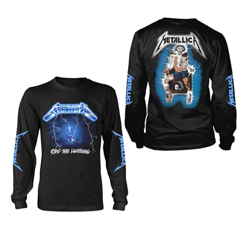 Metallica Men's Ride The Lightning Long Sleeve T-Shirt Black | Officially Licensed Merchandise