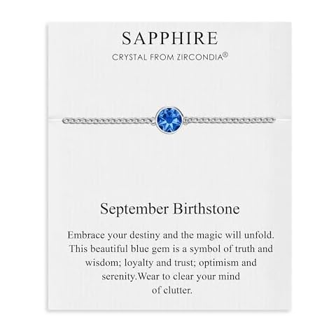 Philip Jones Sapphire Birthstone Anklet Cover
