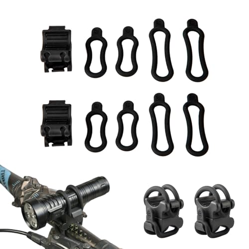 NXPpiULeh 2 Set Universal Bike Light Mount Adjustable Bike Flashlight Mount Bicycle Light Bracket for Bicycle Accessories