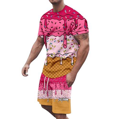 Survêtement homme contre la chaleur ensemble short t-shirt baggy