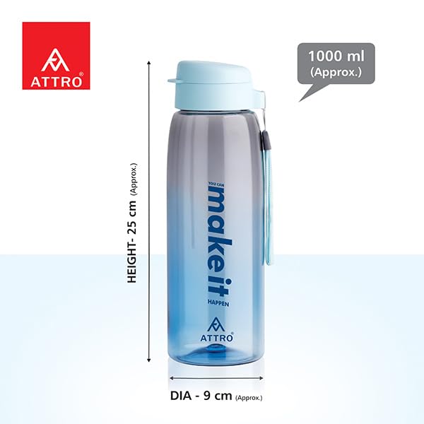 Image of ATTRO Prime Treat Time Lunch Box with Sipstar Water Bottle, School Tiffin Combo-Blue