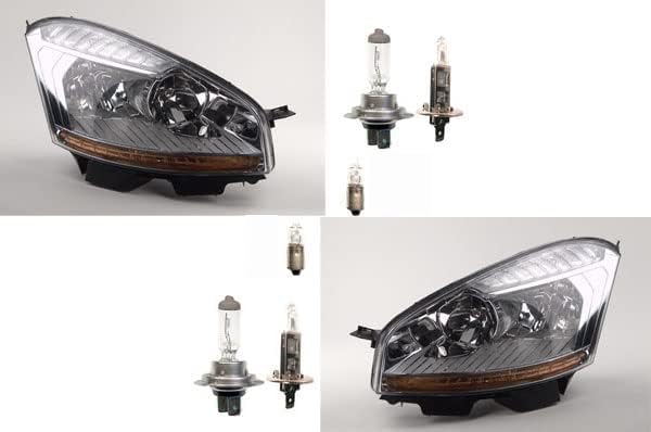 Fari alogeni adatti per Citroen C4 Picasso 07-10 Set di lampadine Li Re