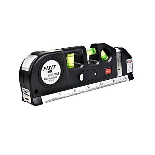 Faneli Angepasst Standard und metrisches Laser-Wasserwaage Lineal, Messen Mehrzweck-Laser Line mit 8 ft + Maßband Lineal, vertikale horizontale Ebene Messen Tape Lineal Cover