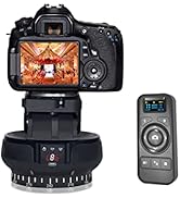 Electric Punch Tread Head, 100M Wireless Control, 360 Degree Wireless Rotation, Tilt, ±35 Degrees, 9 Gear Adjustable Speed, Panoramic Tripod Head for Smartphone Camera