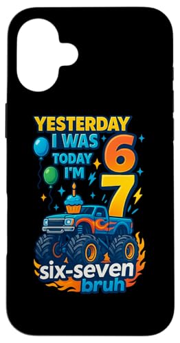 ̂6 傤7 Six Seven Bruh ~[ TVc o[Xf[ Gen Z Alpha X}zP[X iPhone 16 Plus p