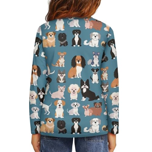 Image of Uourmeti Teens Girls Long Sleeve T Shirts Fall Outfits Boys Active Sportswear Running Tops