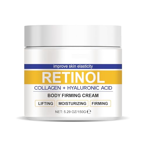 Körper-Straffcreme mit Retinol-Kollagen und Transparentsäure,Körpermilch zur Aufhebung,Feuchtigkeit und Straffpflege,Körpercreme für Frauen 5.29 OZ