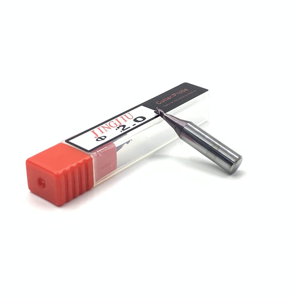 Xushi 2.0mm End Milling Cutter 02LW(D747839ZB) in Solid Carbide for Silca Futura Auto & PRO ONE Key Machines (5pcs)