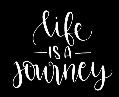 Creative Concepts Ideas Life is a Journey CCI Decal Vinyl Sticker|Cars Trucks Vans Walls Laptop|White|5.5 x 4.5 in|CCI2589
