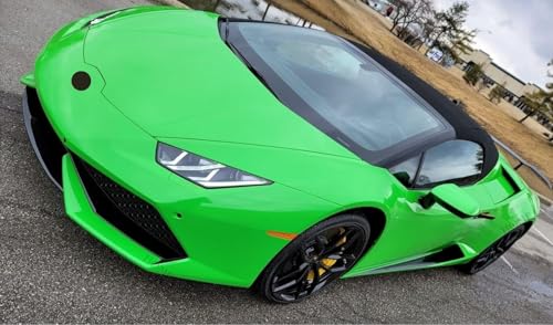 Image of HOME13 Vinyl Wrap Sheet for Car & Bike Self Adheisve Vinyl Wrap Sticker & Decal Roll Film Air Release Bubble Free (Gloss Green Wrap, 24x80 Inches)