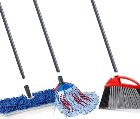 O-Cedar Replacement Handle for Dual-Action Flip Mop, Hardwood Floor N More, Dual-Action Dust Mop, Power Corner Broom, Angle Broom, Microfiber Cloth Mop