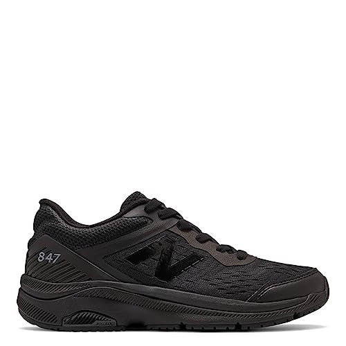 Image of New Balance Women's 847 V4 Walking Shoe, Black /Black /Black, 9 W US