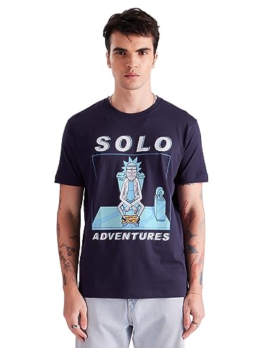 Image of The Souled StoreOfficialMenRick and Morty: Flying SoloT-Shirts