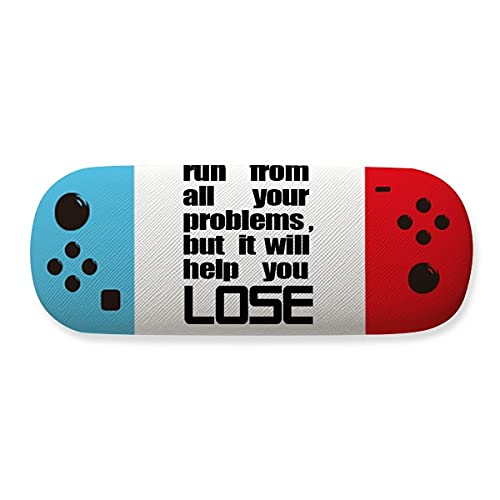 Boîte de rangement pour lunettes noir avec slogan motivation perte de poids protégeant vos verres