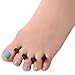 ForPro Sole Toe Separators - Black Luxurious Foam Separators - Individual Toe Separators for Pedicures â€“ 144-Count