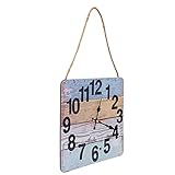 L'horloge murale a un cordon. L'horloge est facile à installer grâce au cordon. La capacité de du cordon est suffisante pour que l'horloge soit fermement fixée au mur.