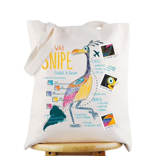 WZMPA Up Kevin - Bolsa de mano reutilizable para fanáticos de Kevin, regalo de The Wild Snipe Kevin Merchandise, The Wild Snipe Tg, Large WZMPA Up Kevin - Bolsa de mano reutilizable para fanáticos de Kevin, regalo de The Wild Snipe Kevin Merchandise, The Wild Snipe Tg, Large