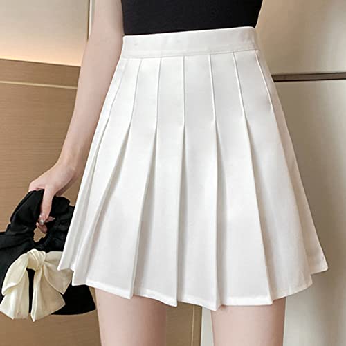 Preppy Style Classic Skirts Women's Pleated A-Line Skirt Pleated Skirt Mini Skirt Outing Date Solid Color Skirts2