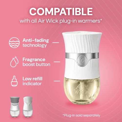 Image of Air Wick Plug In Scented Oil Refill, 10ct, Vanilla and Pink Papaya, Air Freshener, Essential Oils
