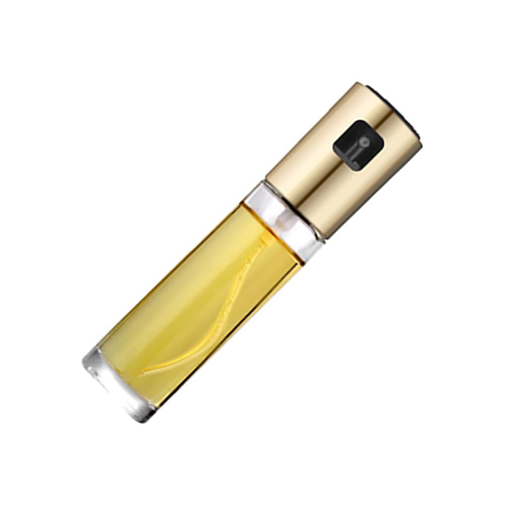 Lot De 3 Vaporisateurs D'Huile En Verre 70ml Doré - Flacons Cuisine Pour Barbecue Et Restaurant