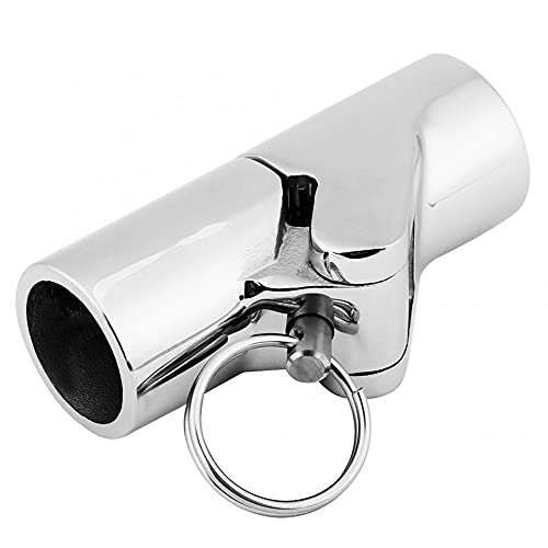 Redsnake 316 Stainless Steel Marine Grade Boat Railing Pipe Connector Folding Swivel Coupling Tube Pipe Connector Boat Hardware Fitting For (22Mm) 7/8Inch (For (22Mm)7/8Inch O.d Tube) #TOP4