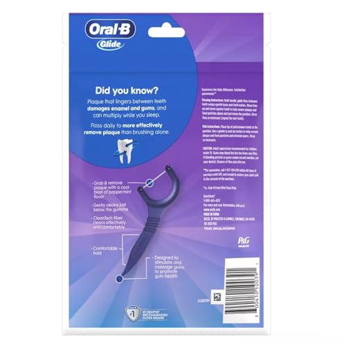 Oral-B Glide 3D-Weiß Floss Picks Radiant Mint, 75CT (Pack of 6) – Ansicht 2