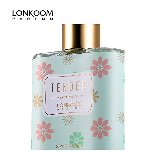 Lonkoom Tender - Fragrance For Women - Citrus And Floral Scent - Perfume Notes Of Lemon, Grapefruit, Pear, Rose, Peach, Musk, Cedar, Patchouli - Long Wearing Aromatic Projection - 0.8 Oz Edp Spray #TOP3