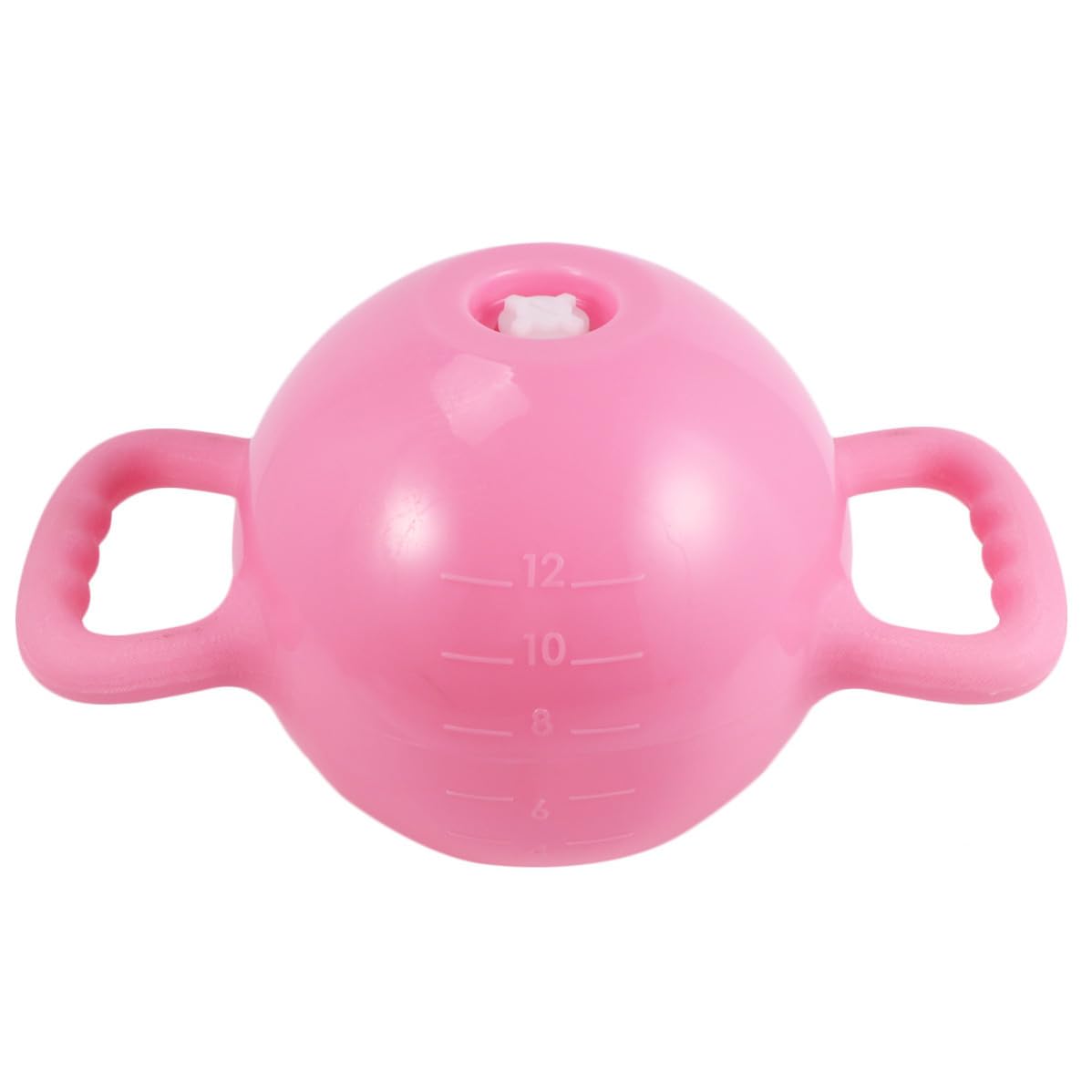 Kettlebell Fitness Regolabile in PVC Rosa Doppio Manico