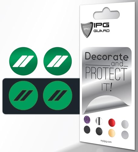Image of IPG Compatible with Dodge Charger, Challenger, Durango (2017-2023) Wheel Center Cap Overlay Decal Sticker Wrap Kit - Hash Rhombus Design - Personalize Your Vehicle (Outer Logo, Reflective - Green)
