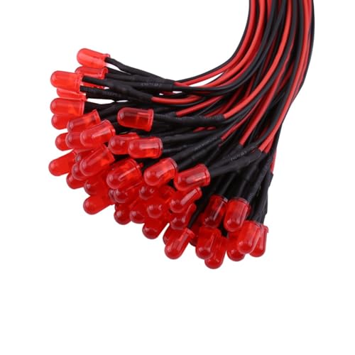 Diodos LED precableados para iluminación automotriz y maquetas con cable de 20 cm 5