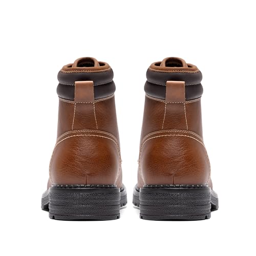 Bruno Marc Men's Dress Oxford Fashion and Comfort Ankle Lace Up Boots,Size 10,Brown,BMUMAB2513