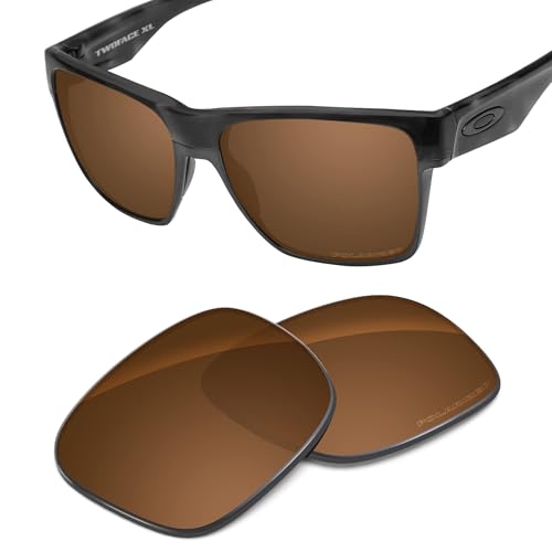 Image of Performance Replacement Lenses Compatible with Oakley TwoFace XL OO9350 Polarized Etched-Nut Brown
