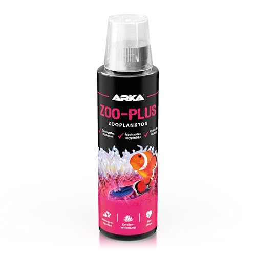 Futterplankton Meerwasseraquarium 236 ml – für Korallen, Filtrierer & Fische – konserviertes Plankton mit Omega-3, Aminosäuren & natürlichen Biopigmenten – ARKA Zoo-Plus