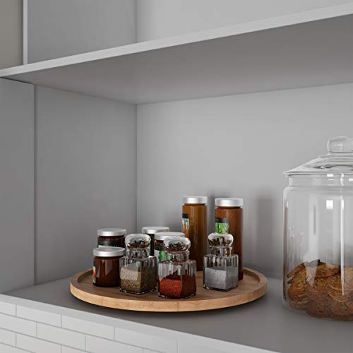 Lazy Susan – All-Natural Bamboo Round Single Tier Turntable Kitchen, Pantry And Vanity Organizer And Display With 14 Inch Diameter By Classic Cuisine #TOP3