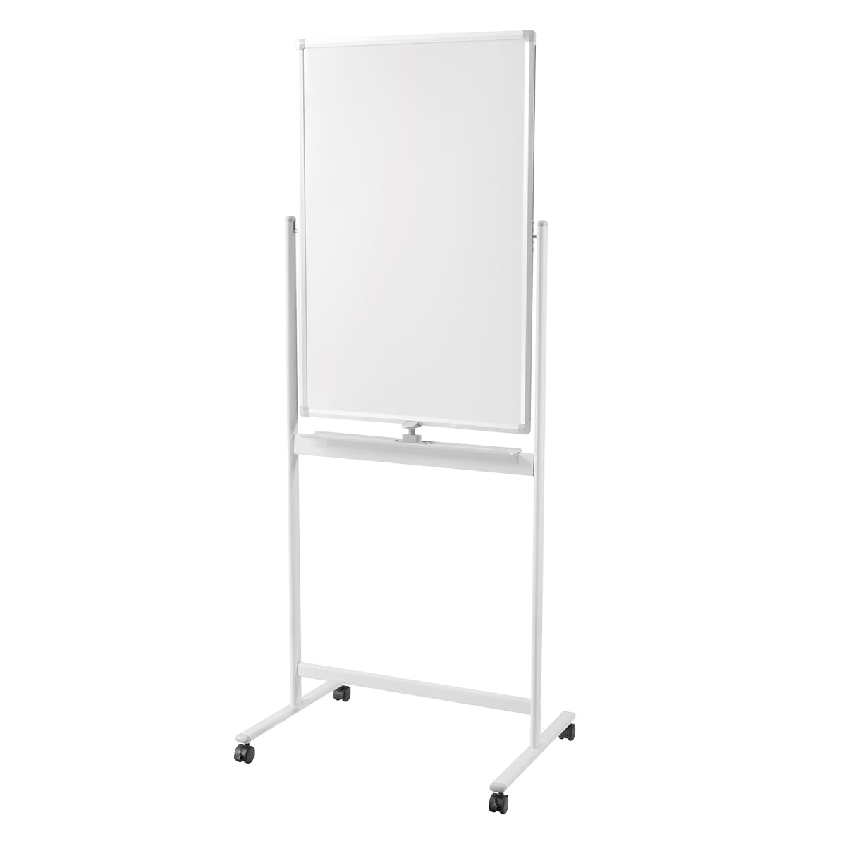 LogiLink EO0063 - Pizarra blanca de 2 caras, 60 x 90 cm, con ruedas, marco de aluminio