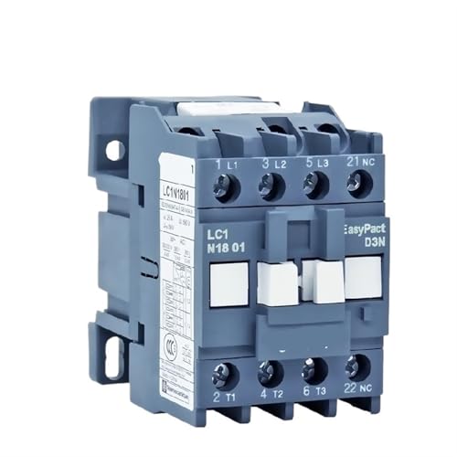 Contacteur LC1N18 3 pôles avec contact auxiliaire intégré pour protection de circuit électrique