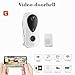 Swokely Smart Doorbell Ring, Doorbell Camera Wireless with TY App Control Infrared Night Viewing Dual-Band WiFi, Two-Way Audio Doorbell for Villa Home Office Apartment Door Use - Black/White