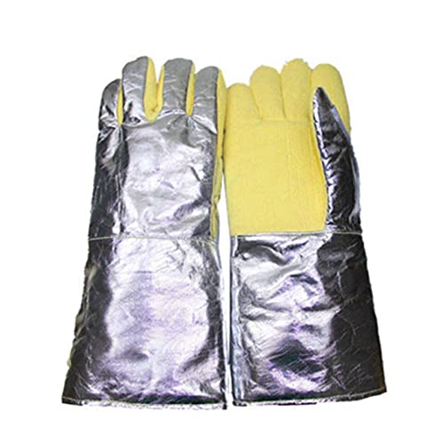 Guantes de soldadura aislados contra quemaduras de 500 grados en metalurgia 3