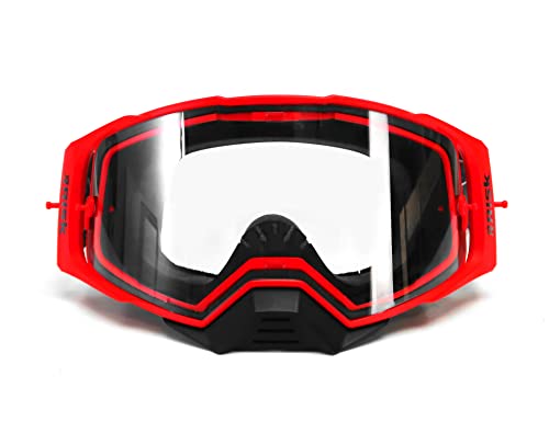 J.A.C. V2 MX Tear-Off Goggle - RED/BLACK