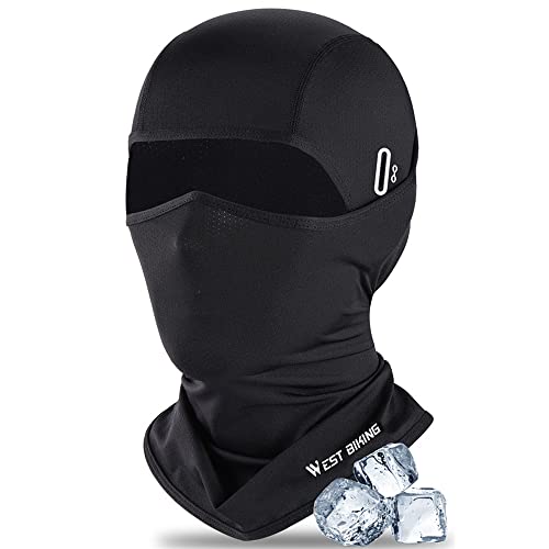 Domary Breathable Cycling Cap with Adjustable Nose Mouth Flap for Drinking, Wicking Sun Protection Summer Sports Hat for Men Women (with Eyeglass Hole)