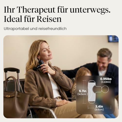 BOB AND BRAD Q2 Mini Massagepistole, Tiefengewebe Percussion Massagegerät – Ansicht 3