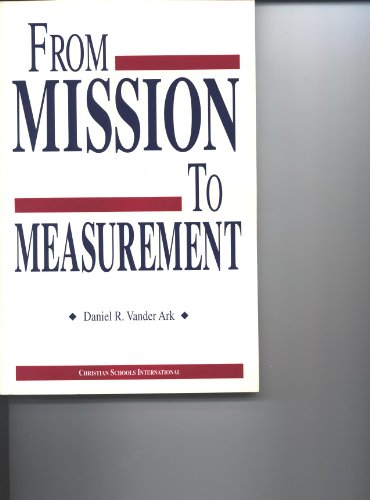 From mission to measurement 0874631521 Book Cover