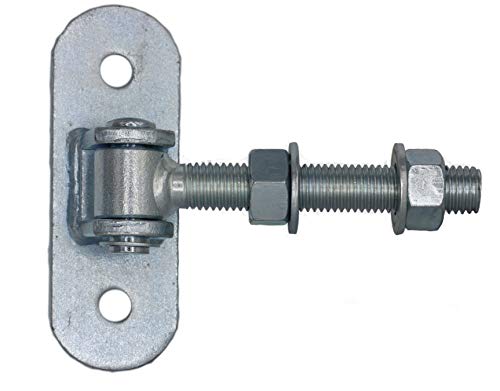 Bisagra ajustable M18 galvanizada, repare su puerta de jardín descolgada 2