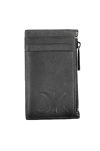 Calvin Klein Portefeuille en cuir noir homme idéal pour le quotidien actif