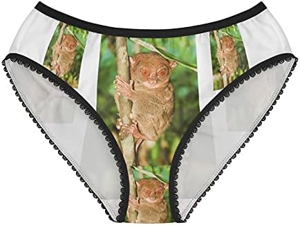 Tarsier Monkey Panties, Tarsier Monkey Underwear, Briefs, Cotton Briefs, Funny Underwear, Panties For Women