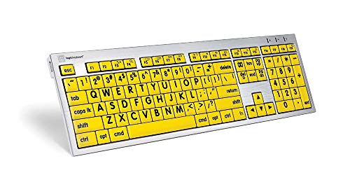 Logickeyboard LargePrint Black on Yellow - Mac Advance Line...