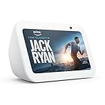 Certified Refurbished Echo Show 5 (3rd Gen, 2023 release) | Smart display and alarm clock with clearer sound | White