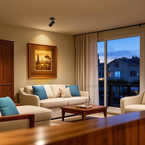 Image of LED Dimmable Indoor Ceiling Spotlight, Hardwire Directional Fixture