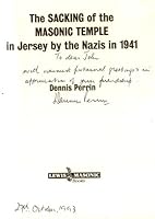 The sacking of the masonic temple in Jersey by the Nazis in 1941 0853181969 Book Cover